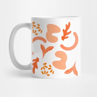 Orange Autumn Assortment Pattern Mug